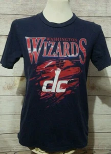 Adidas Kid's Washington Wizards T-shirt Tee Size 14/16 Navy Blue Red White - Picture 1 of 5