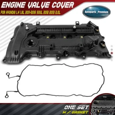 Cubierta de válvula de motor con junta para Hyundai L4 1.8L 2011-2016 Soul 2012 2013 2.0L Foto 1 de 4