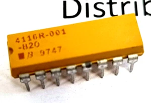 4116R-001-820 (82R)                               Bourns Resistor  Network - Picture 1 of 2