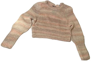 WOMEN'S SPACEDYE CREW NECK PULLOVER SWEATER- WILD FABLE PEACH M-NEW W/TAGS - Picture 1 of 3