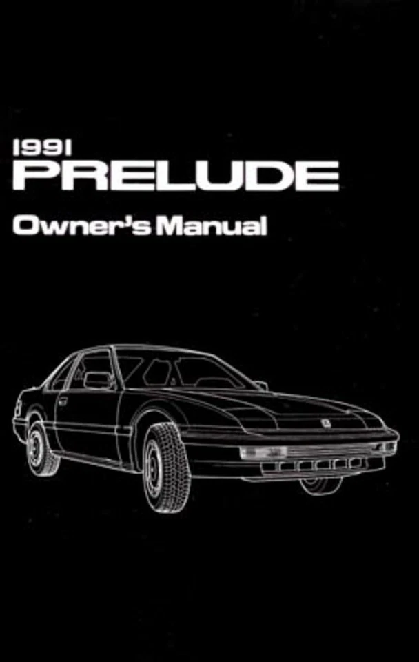 Honda Prelude 1991 manual del propietario guía del usuario libro de referencia del operador fusibles fluidos Foto 1 de 1