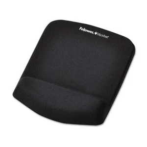 Fellowes Wrist Support PlushTouch Mouse Pad Quality Non Skid Backing Black - Picture 1 of 1