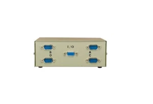WholesaleCables scatola interruttore dati manuale ABCD 4 vie DB9 maschio 40D1-23604 - Foto 1 di 1