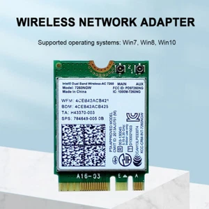 1200M Network Card Dual Band 2.4G 5G Wireless Module NGFF M.2 for Desktop Laptop - Afbeelding 1 van 10