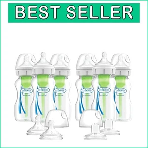 Dr. Brown’s Anti-Colic Babyflaschen 9 Unzen, 6er Pack mit Bonus Brustwarzen & Tüllen - Bild 1 von 9