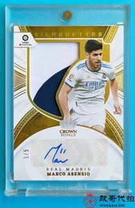 2021-22 Panini Chronicles Real Madrid Marco Asensio Silhouette Patch Auto 1/5 SP - Picture 1 of 2