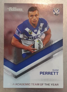 2015 NRL Traders Academic Team of the Year 2014 Card Sam Perrett STR45/45 - Picture 1 of 2