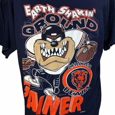 Camiseta Chicago Bears Tasmanian Devil 1993 reimpresión AN56310 Foto 1 de 2