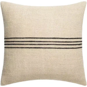 Becki Owens Brett Accent Light Brown/Black Striped down 18 In. L X 18 In. W Thro - Picture 1 of 10