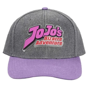 JoJo&apos;s Bizarre Adventure - Logo Snapback Hat (Pre-Curved Bill) - Biowor - Picture 1 of 6
