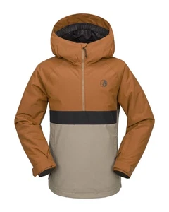 Volcom Sluff Insulated Pullover Kid's Winter Jacket, Caramel, Small - Picture 1 of 8