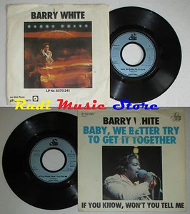 LP 45 7'' BARRY WHITE Baby we better try to get together 1976 germany (QSW2) - Picture 1 of 1
