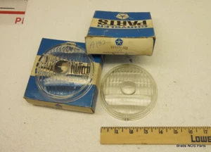NOS Mopar 1951-1956 Dodge Trucks CLEAR GLASS PARK LENSES pair pn 1272363 - Picture 1 of 2