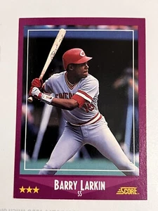 1988 Score Baseball Card Barry Larkin Reds 72 Of 660 - Picture 1 of 4