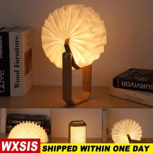 2× LED Book Lamp Night Lights, USB Rechargeable Warm White Kids Bedroom Lighting - Picture 1 of 15
