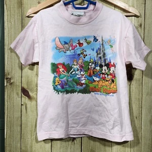 Vintage Walt Disney World Kinder Magic Kingdom Figuren T-Shirt. Größe S - Bild 1 von 9