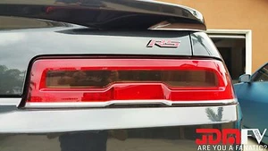14-15 Chevy Camaro SMOKED Tail light Overlays TINT Vinyl wrap cover SS RS - Picture 1 of 2