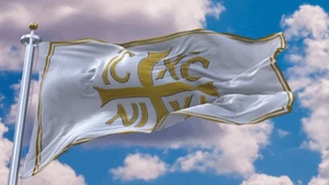Flags Unfurled "ICXC NIKA" Cross 3’ x 5’ Flag - Picture 1 of 5