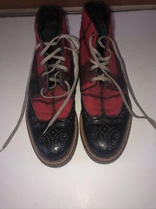 Men's dsquared2 shoes/Boots  Buffalo Plaid Size 42 Italy - Picture 1 of 7