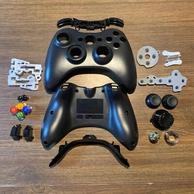 Microsoft Xbox 360 Wired Controller Full Replacement Shell Cover Buttons Parts - Image 1 of 4