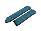 Fits Hublot Big Bang Fusion Watch Turquoise Rubber Leather Strap Band 21/18mm