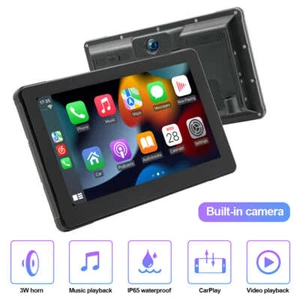 7‘’ Motorcycle Navigation IPS GPS Wireless Apple Carplay Android Screen Display - Picture 1 of 12