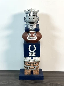 "Estatua de 16"" de jardín tótem tiki de los Indianapolis Colts" - Imagen 1 de 13