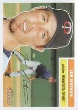 2005 Topps Heritage Minnesota Twins Baseball Card #358 Joe Nathan