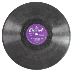 Capitol 2259 Sonny James That's Me Without You/Cool, Cold, And Colder 78 RPM - Imagen 1 de 6