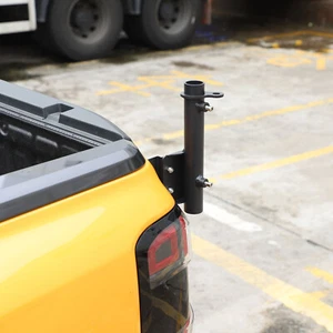 Carbon Steel Flagpole Bracket Left Tailgate Antenna HolderFor Ford Ranger 2023+ - Picture 1 of 12