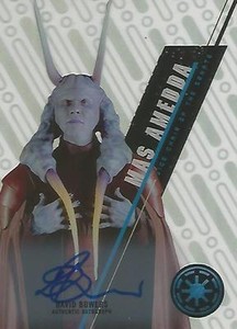 Star Wars High Tek 2016 - SW-34 David Bowers "Mas Amedda" Autograph Card