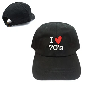 Neuheit Design neu I LOVE 70er 100 % Baumwolle Baseballkappe einzigartige Mütze - Bild 1 von 1