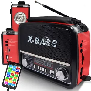 Nostalgie Retro Radio USB SD FM Vintage Kofferradio Küchenradio Retoo - Bild 1 von 13