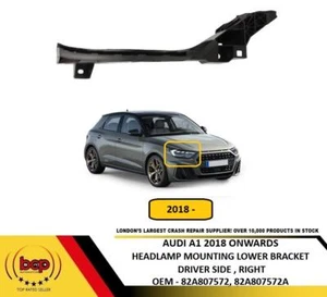 AUDI A1 2018 ONWARDS HEADLAMP BRACKET MOUNTING PANEL LOWER DRIVER SIDE RIGHT - Picture 1 of 9