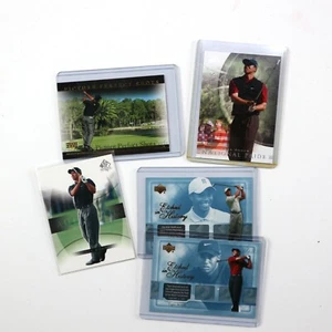 Lote de 5 cartas de golf Tiger Woods 2004 Upper Deck SP - Imagen 1 de 8