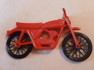 Gay Toys Red Motorcycle 70s PLASTIC Motorbike #7 - Picture 1 of 5