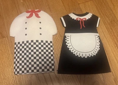 Cubiertas para botellas de vino de chef y criada accesorios de cocina decorativos regalo alcohol para amantes Foto 1 de 4