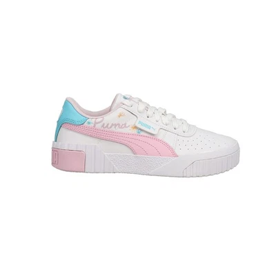 PUMA Cali Primavera Cuaderno de Bocetos Con Cordones Jóvenes Niñas Rosa, Blanco Tenis Informales Sho Foto 1 de 4
