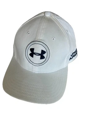 Chapéu de golfe Under Armour G/XL ajustado branco UPF 30 respirável - Imagem 1 de 4