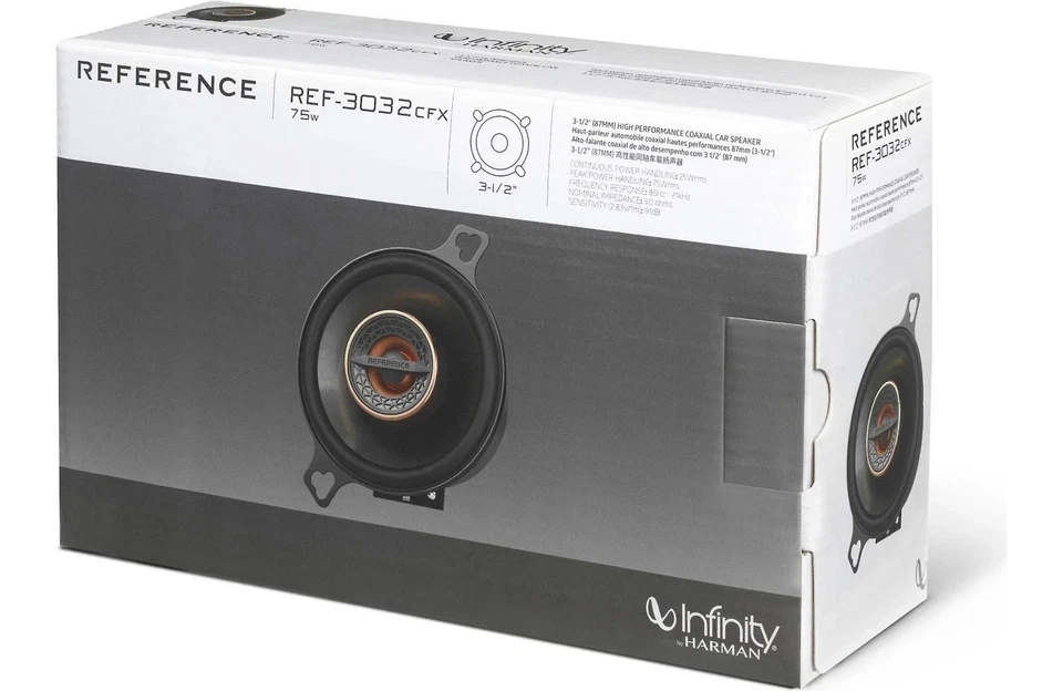 INFINITY REFERENCE REF-3032CFX 3-1/2" 75W 2-Way 3 Ohm Speaker mid/tweeter   - Image 1 of 3