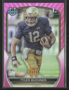 Tyler Buchner 2022 Bowman U Chrome #24 Pink Refractor Notre Dame Fighting Irish - Picture 1 of 2