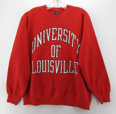 ВИНТАЖНАЯ мужская толстовка Louisville Cardinals большая красная JanSport University 90-е - Изображение 1 из 4