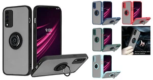 For T-Mobile REVVL V+ V Plus 5G WTRVL5G (2021) Magnetic O-Ring Stand Case Cover - Picture 1 of 6