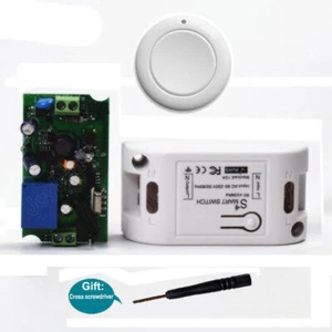 433MHz Smart Home Funk Fernbedienung Schalter + 85V-250V Empfänger Taster - Bild 1 von 16