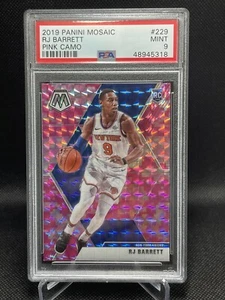 2019-20 Mosaic Basketball RJ Barrett RC Pink Camo PSA 9 Mint Knicks - Picture 1 of 1