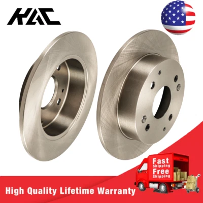 For Honda Accord 1998-2002 Acura CL 1998-1999 Rear LH+RH Disc Brake Rotors - Image 1 of 4
