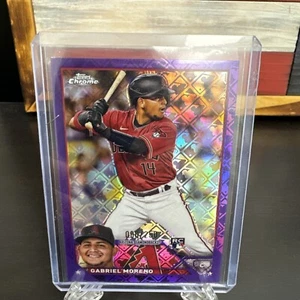 2023 Topps Chrome Logofractor Edition Purple Refractor  Gabriel Moreno /250 (RC) - Picture 1 of 3