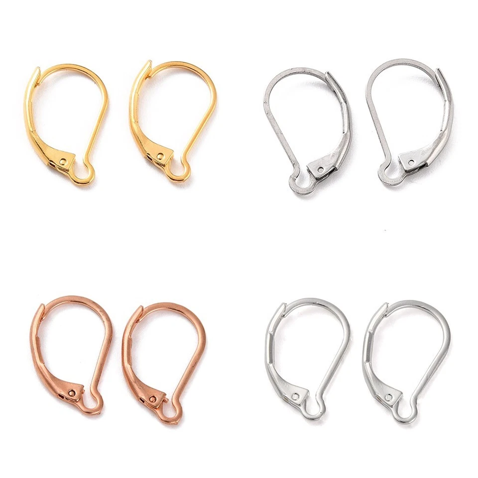 500 piezas fornituras de pendiente de palanca de acero inoxidable 304 sin deslustre 16,5 x 10 x 2 mm Foto 1 de 1