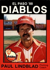 1988 El Paso Diablos Best #10 Paul Lindblad