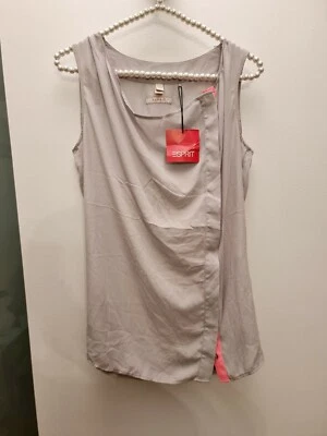 ESPIRIT Women's Silver Shirt Blouse Top - Size M 160/84A & New with Tag - Image 1 of 4